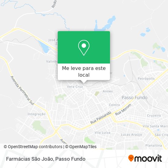 Farmácias São João mapa