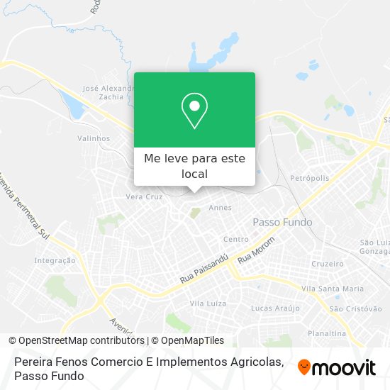 Pereira Fenos Comercio E Implementos Agricolas mapa