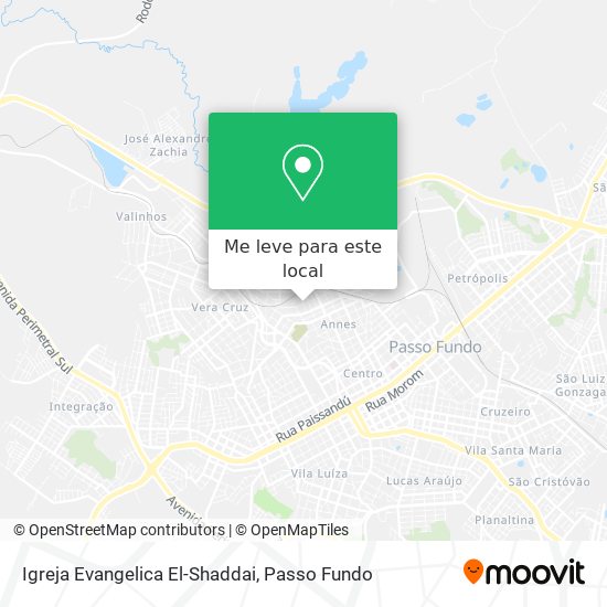 Igreja Evangelica El-Shaddai mapa