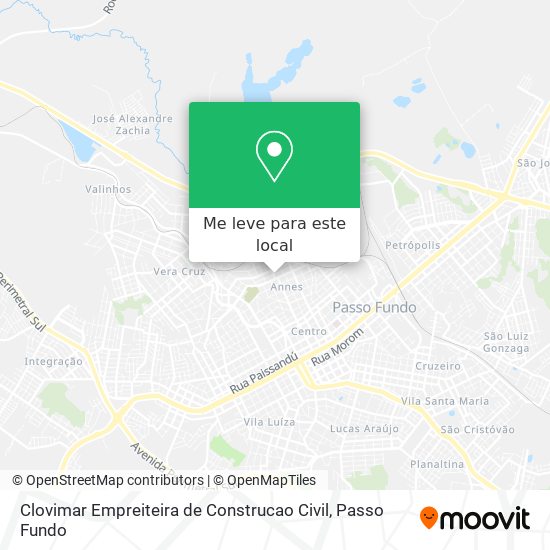 Clovimar Empreiteira de Construcao Civil mapa