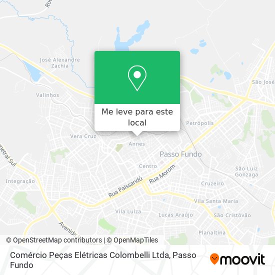 Comércio Peças Elétricas Colombelli Ltda mapa