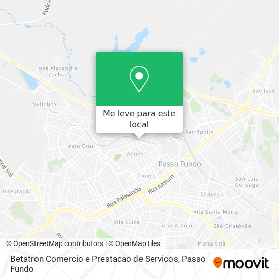 Betatron Comercio e Prestacao de Servicos mapa