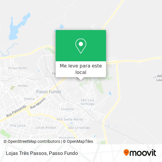 Lojas Três Passos mapa