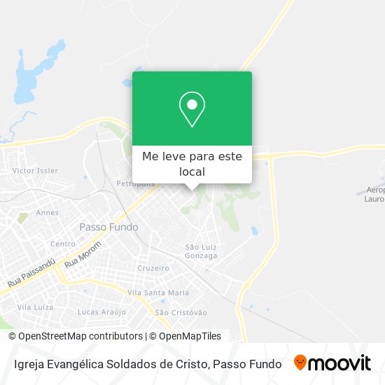 Igreja Evangélica Soldados de Cristo mapa