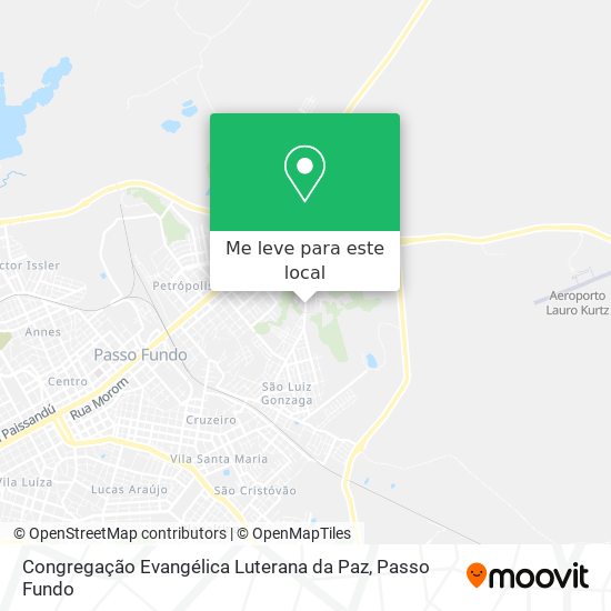 Congregação Evangélica Luterana da Paz mapa