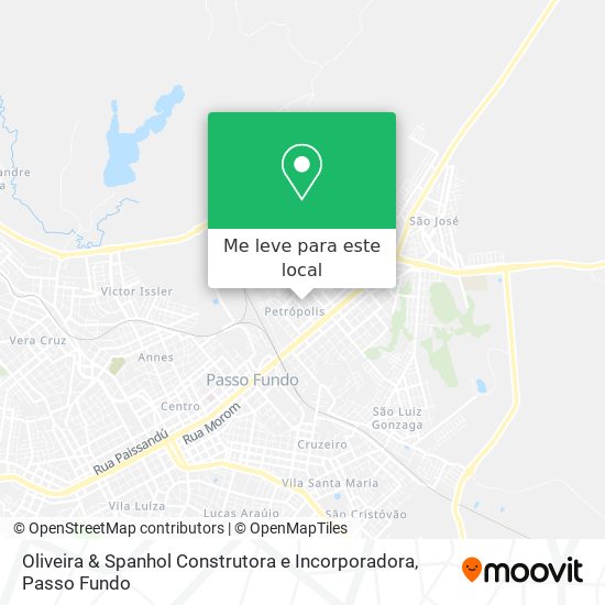 Oliveira & Spanhol Construtora e Incorporadora mapa