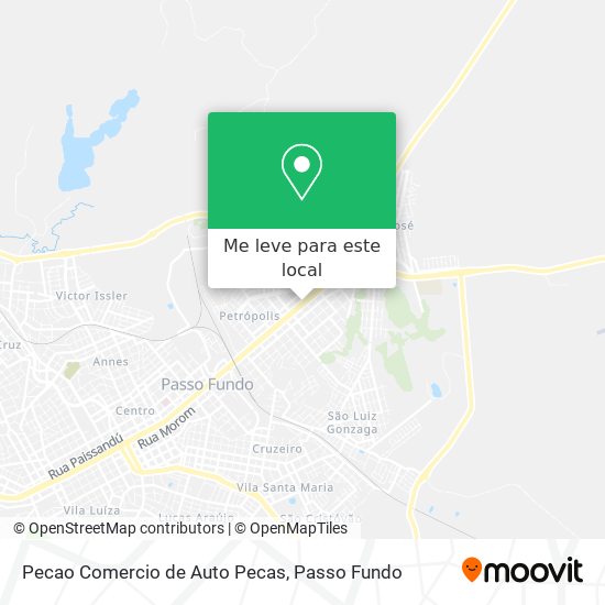 Pecao Comercio de Auto Pecas mapa