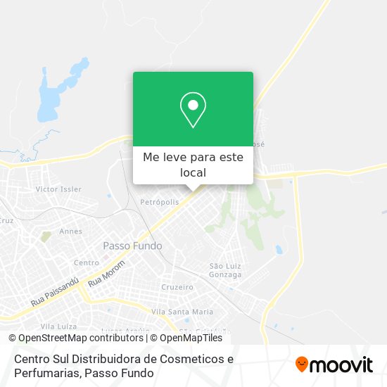 Centro Sul Distribuidora de Cosmeticos e Perfumarias mapa