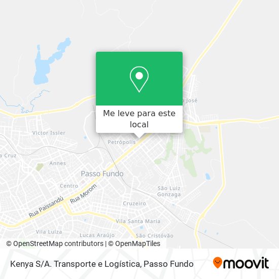 Kenya S / A. Transporte e Logística mapa