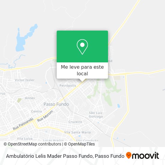 Ambulatório Lelis Mader Passo Fundo mapa