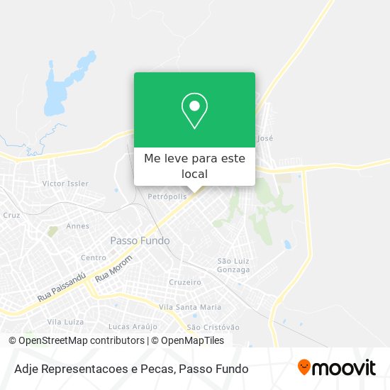 Adje Representacoes e Pecas mapa