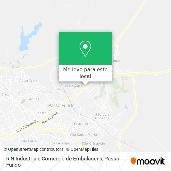 R N Industria e Comercio de Embalagens mapa