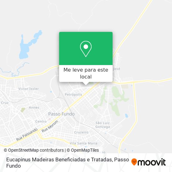 Eucapinus Madeiras Beneficiadas e Tratadas mapa