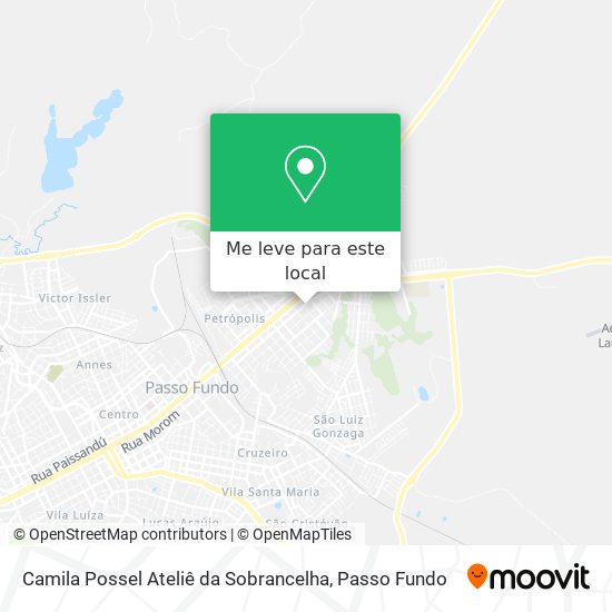 Camila Possel Ateliê da Sobrancelha mapa