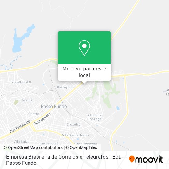Empresa Brasileira de Correios e Telégrafos - Ect. mapa