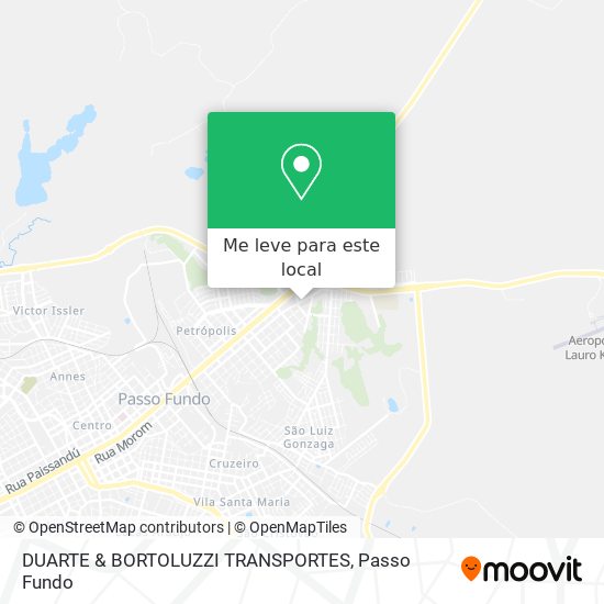 DUARTE & BORTOLUZZI TRANSPORTES mapa