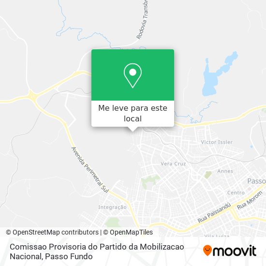 Comissao Provisoria do Partido da Mobilizacao Nacional mapa