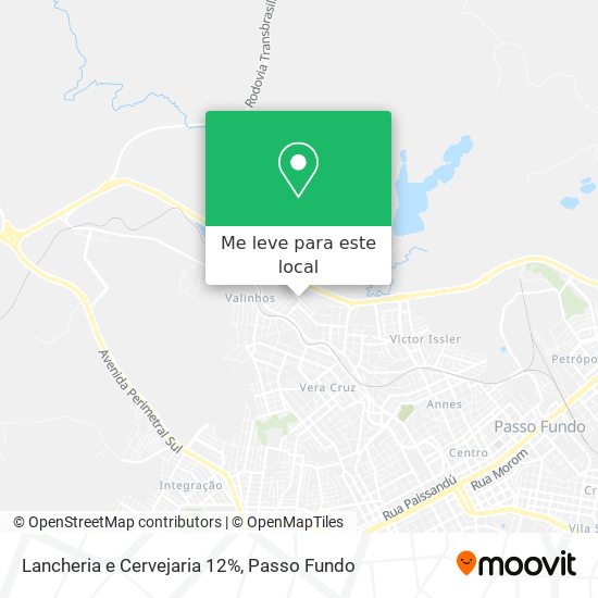Lancheria e Cervejaria 12% mapa