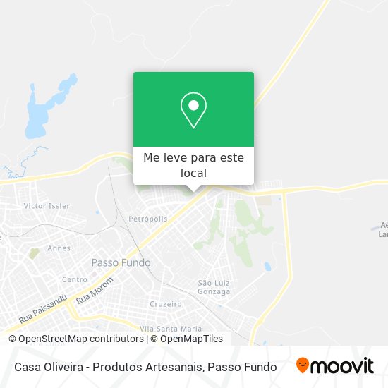 Casa Oliveira - Produtos Artesanais mapa