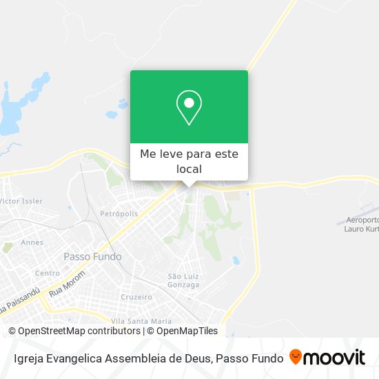 Igreja Evangelica Assembleia de Deus mapa