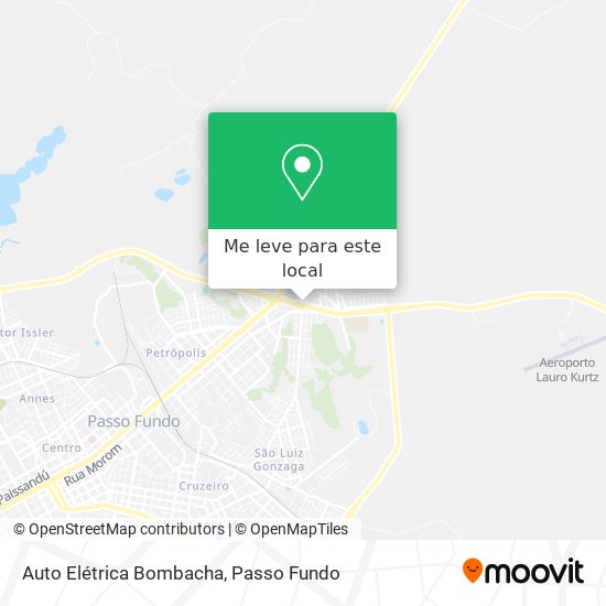 Auto Elétrica Bombacha mapa