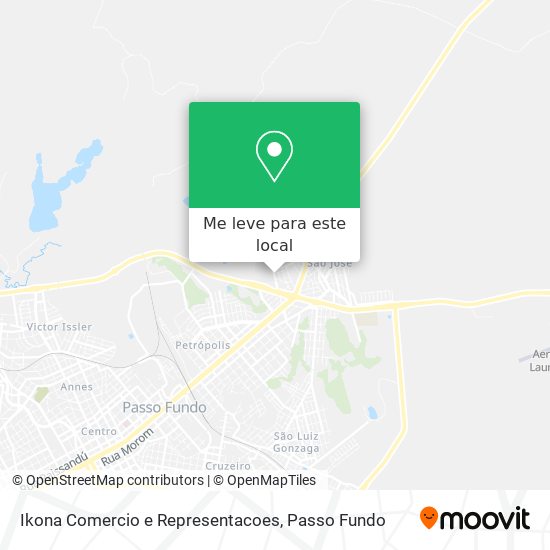 Ikona Comercio e Representacoes mapa