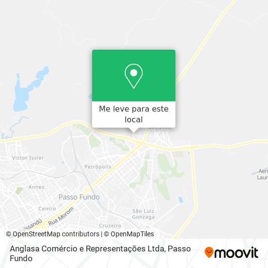 Anglasa Comércio e Representações Ltda mapa