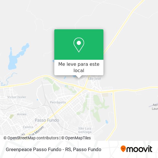 Greenpeace Passo Fundo - RS mapa
