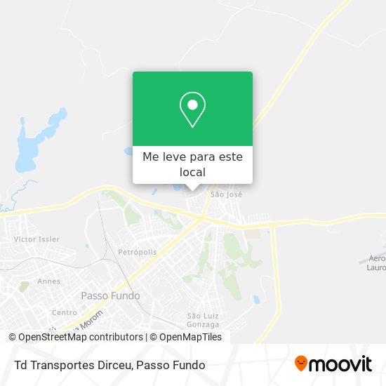 Td Transportes Dirceu mapa