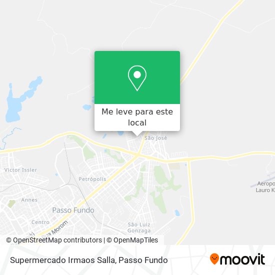 Supermercado Irmaos Salla mapa