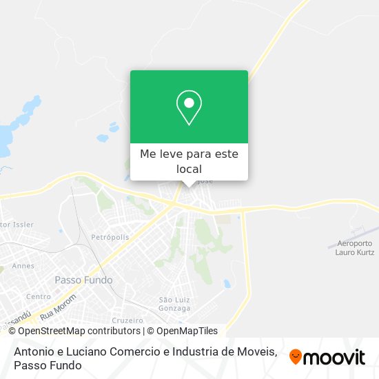 Antonio e Luciano Comercio e Industria de Moveis mapa