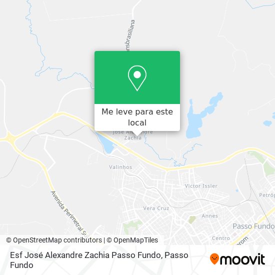 Esf José Alexandre Zachia Passo Fundo mapa