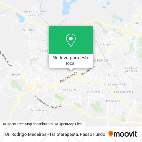 Dr. Rodrigo Medeiros - Fisioterapeuta mapa