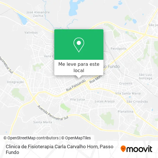Clinica de Fisioterapia Carla Carvalho Horn mapa