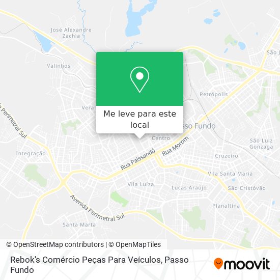 Rebok's Comércio Peças Para Veículos mapa