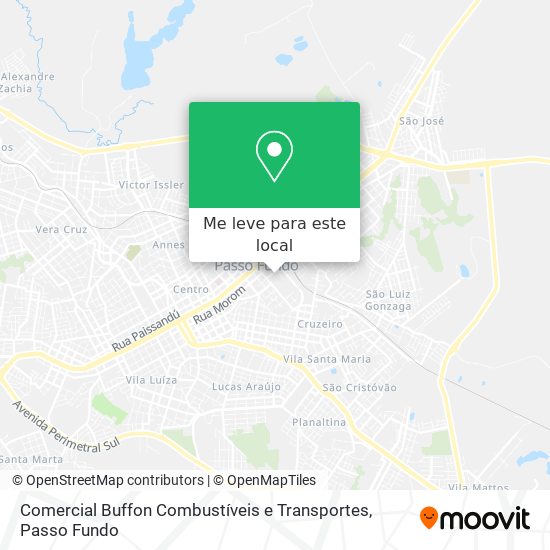 Comercial Buffon Combustíveis e Transportes mapa