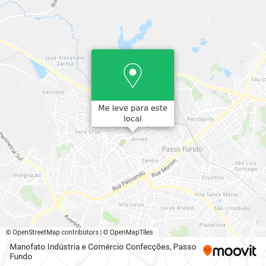 Manofato Indústria e Comércio Confecções mapa