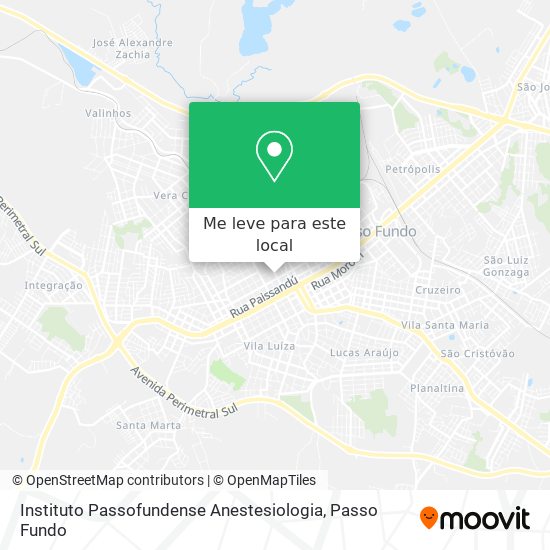 Instituto Passofundense Anestesiologia mapa