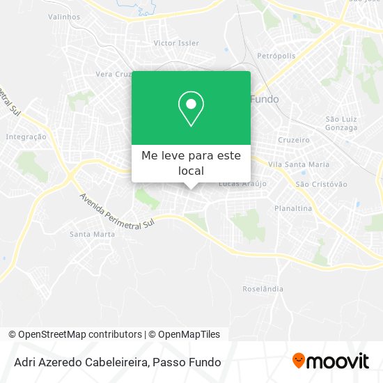 Adri Azeredo Cabeleireira mapa