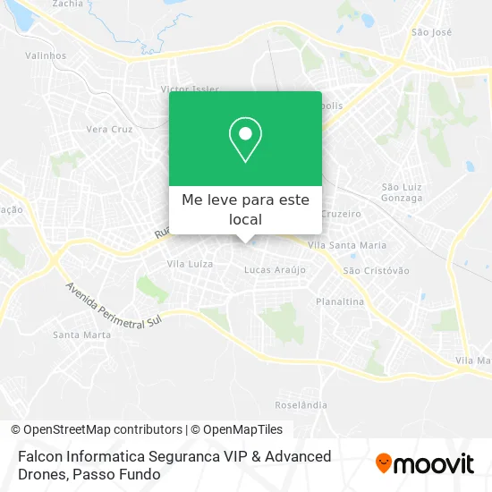 Falcon Informatica Seguranca VIP & Advanced Drones mapa
