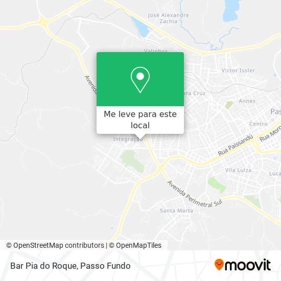 Bar Pia do Roque mapa