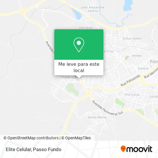 Elite Celular mapa