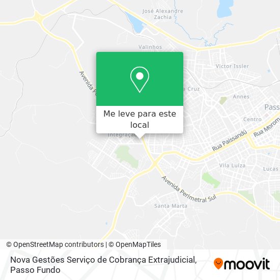 Nova Gestões Serviço de Cobrança Extrajudicial mapa