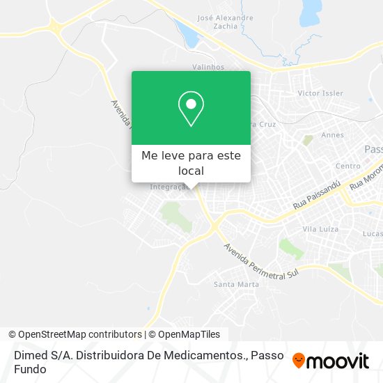 Dimed S / A. Distribuidora De Medicamentos. mapa