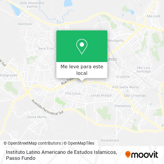 Instituto Latino Americano de Estudos Islamicos mapa