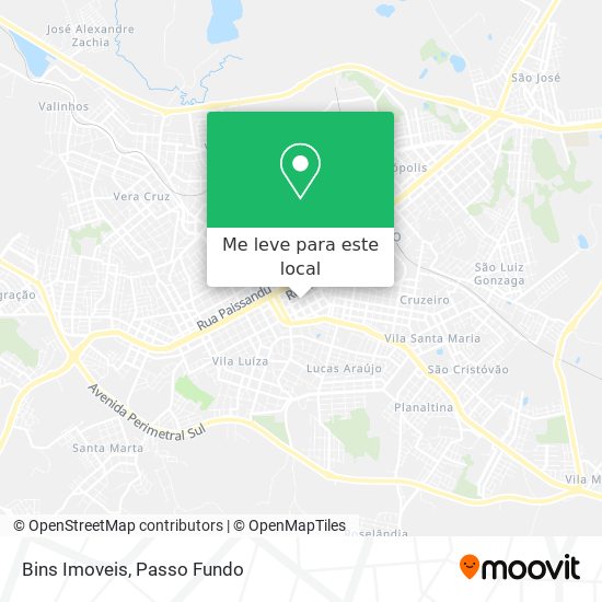 Bins Imoveis mapa