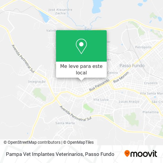 Pampa Vet Implantes Veterinarios mapa