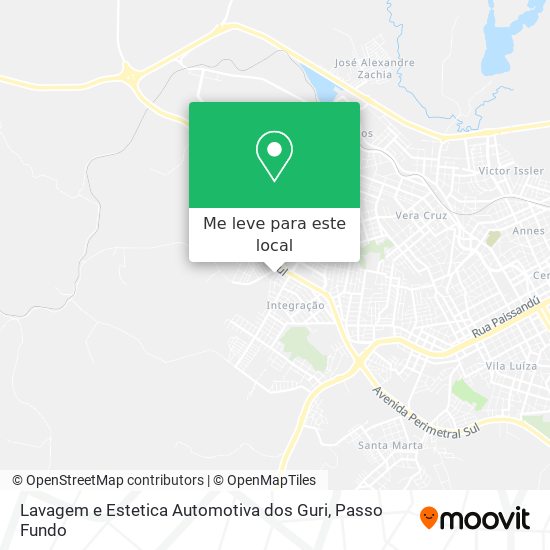 Lavagem e Estetica Automotiva dos Guri mapa