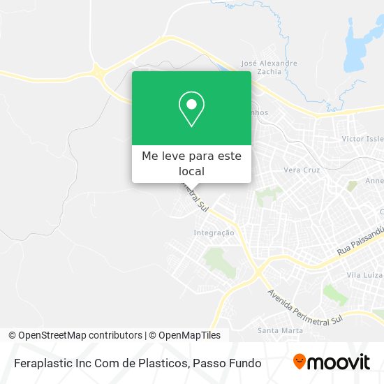 Feraplastic Inc Com de Plasticos mapa