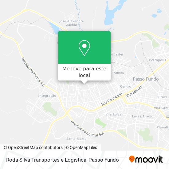 Roda Silva Transportes e Logistica mapa